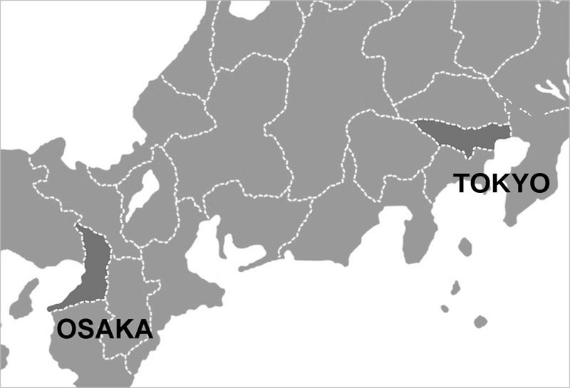 関東・関西拠点マップ